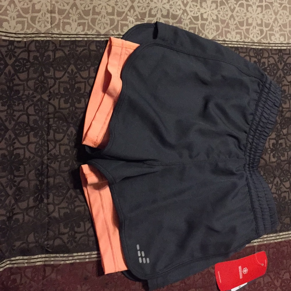 Girls training 2fer short EBONY/DESERT FLOWER